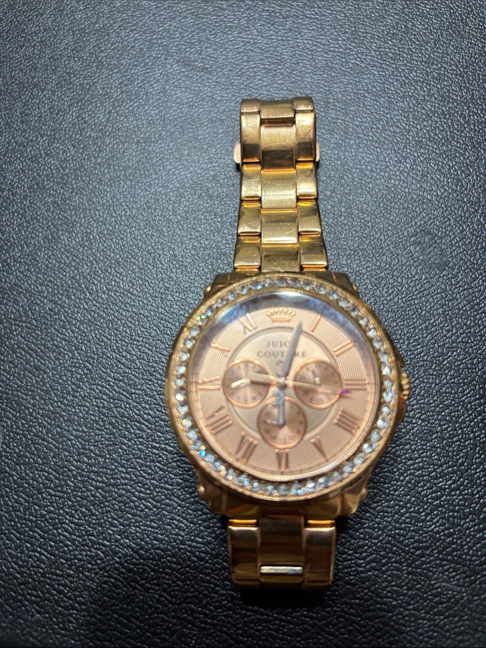 Juicy Couture Rose Gold Tone Crystal Accent Bracelet Watch - Picture 2 of 5